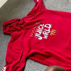 JUICE WORLD RARE MERCH RED CROWN HOODIE XXL